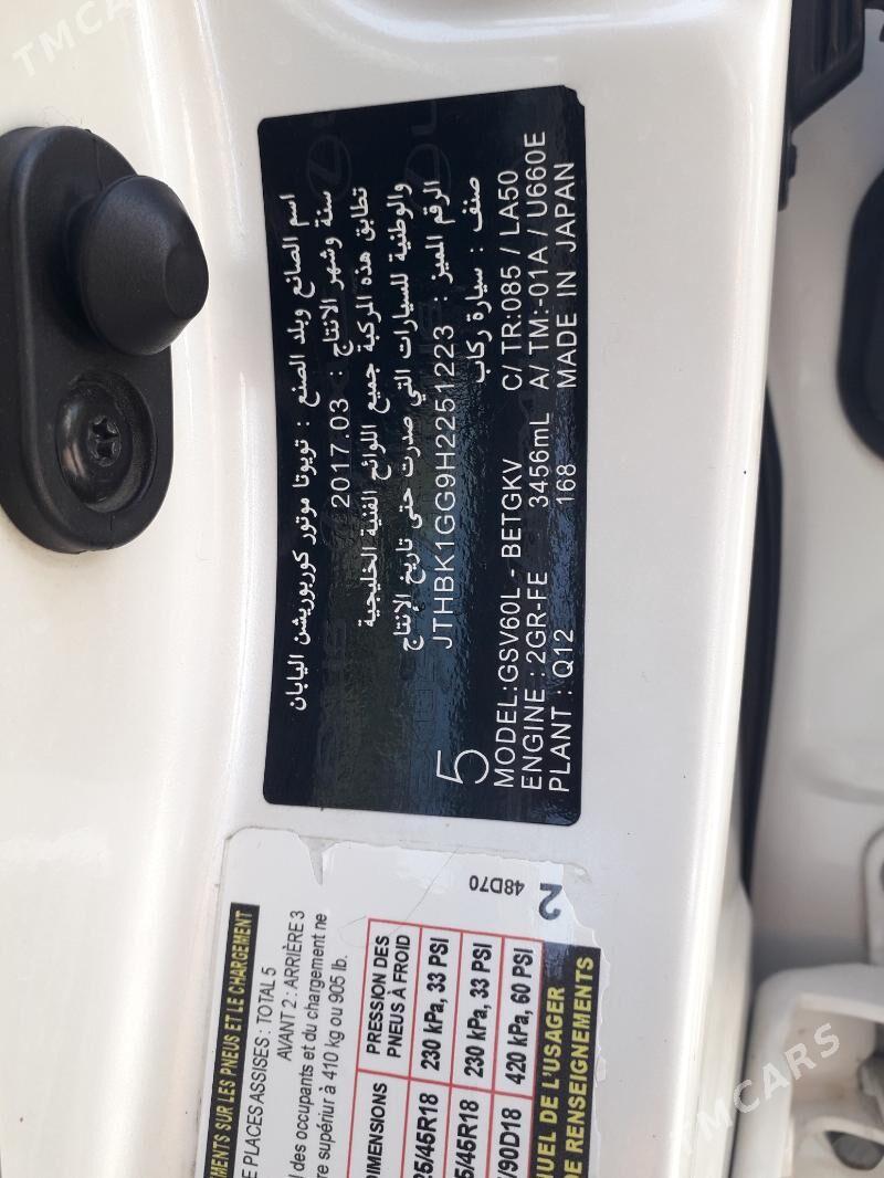 Lexus ES 350 2017 - 510 000 TMT - Ашхабад - img 9