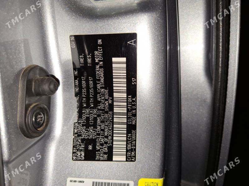 Toyota Sienna 2016 - 367 000 TMT - Aşgabat - img 8