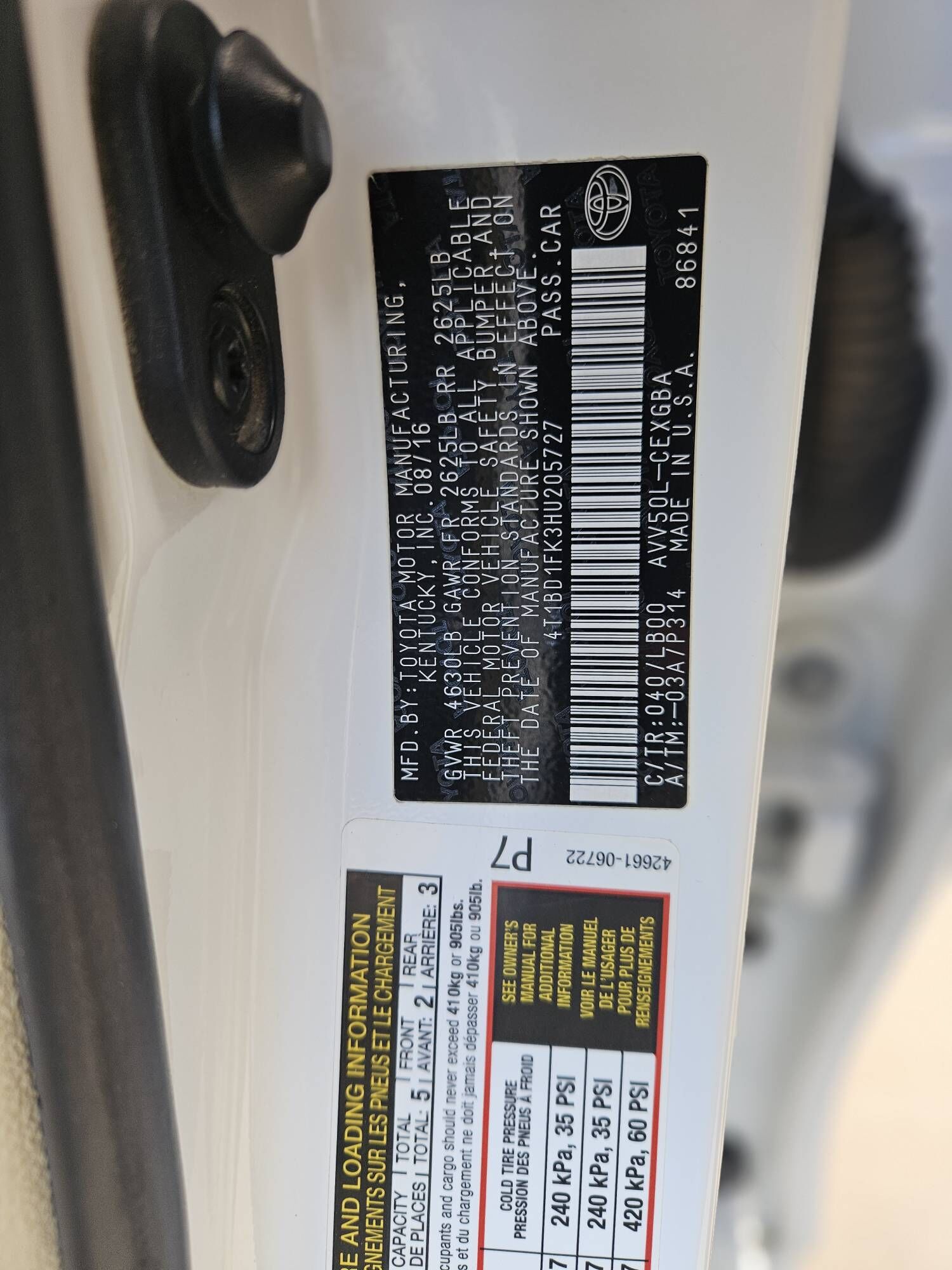 Toyota Camry 2016 - 272 000 TMT - Ашхабад - img 8