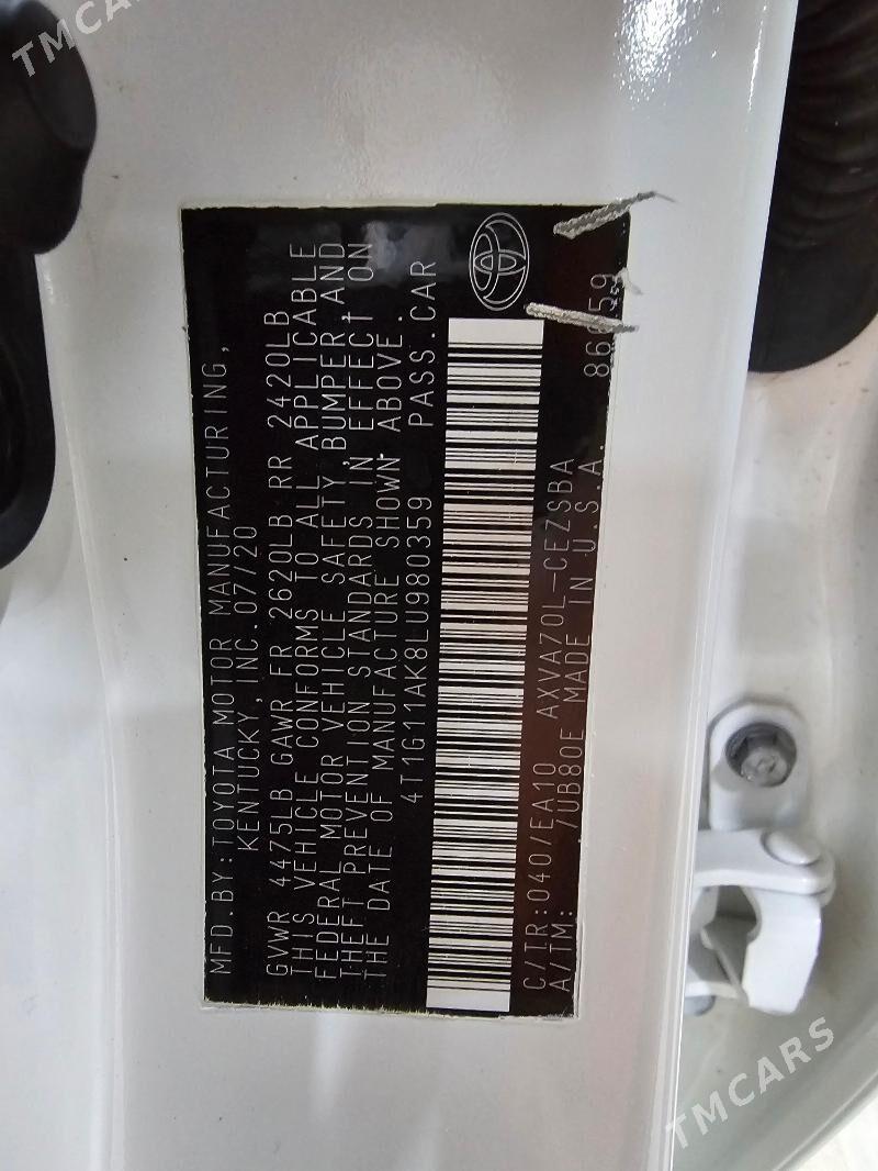 Toyota Camry 2020 - 345 000 TMT - Мары - img 9