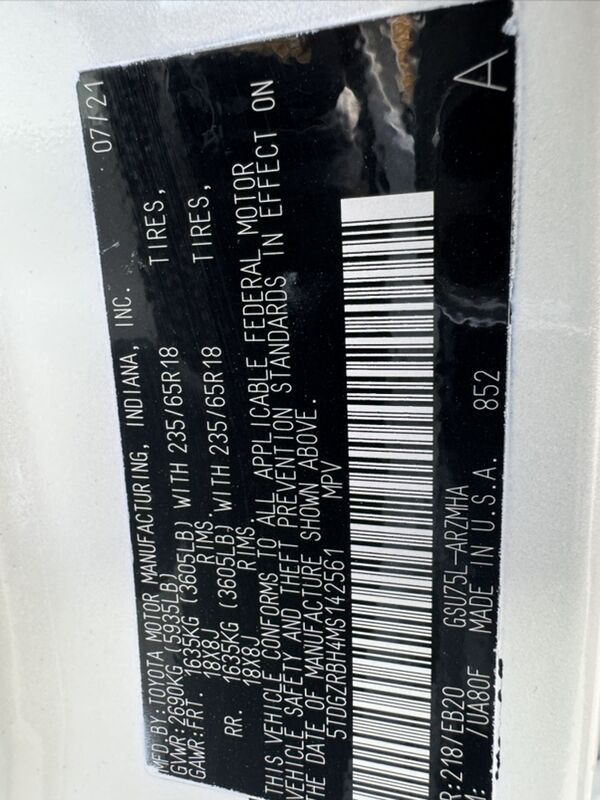 Toyota Highlander 2021 - 490 000 TMT - Ашхабад - img 9