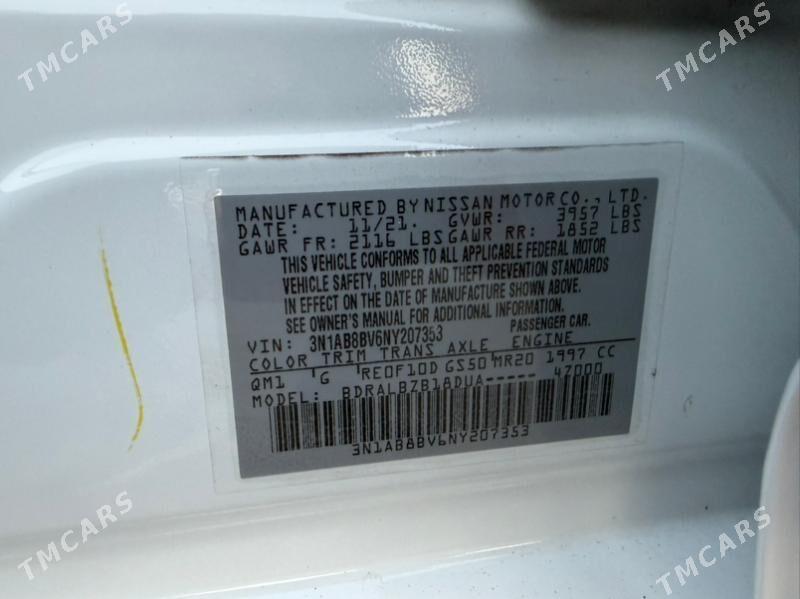 Nissan Sentra 2022 - 221 000 TMT - Ашхабад - img 9