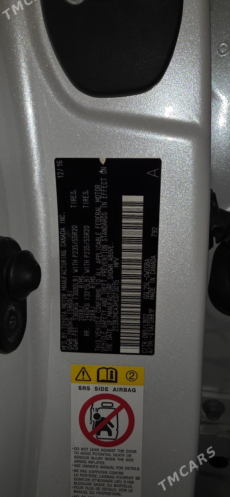 Lexus RX 350 2017 - 510 000 TMT - Туркменабат - img 7