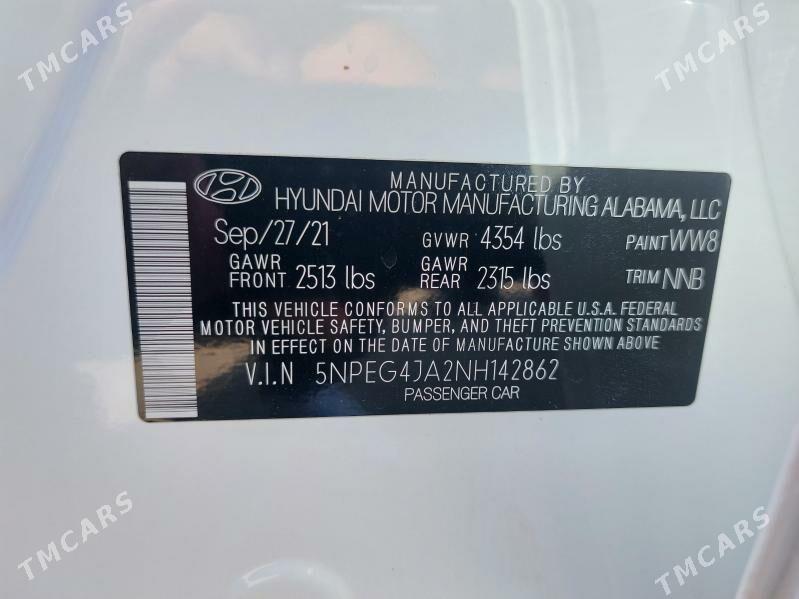 Hyundai Sonata 2022 - 265 000 TMT - Мир 5 - img 9