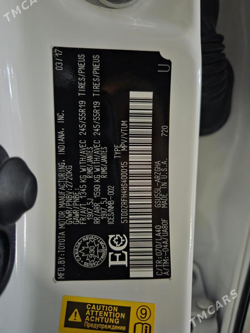 Toyota Highlander 2017 - 610 000 TMT - Gyzylarbat - img 9