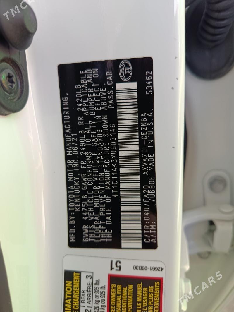 Toyota Camry 2021 - 340 000 TMT - Гуртли - img 6