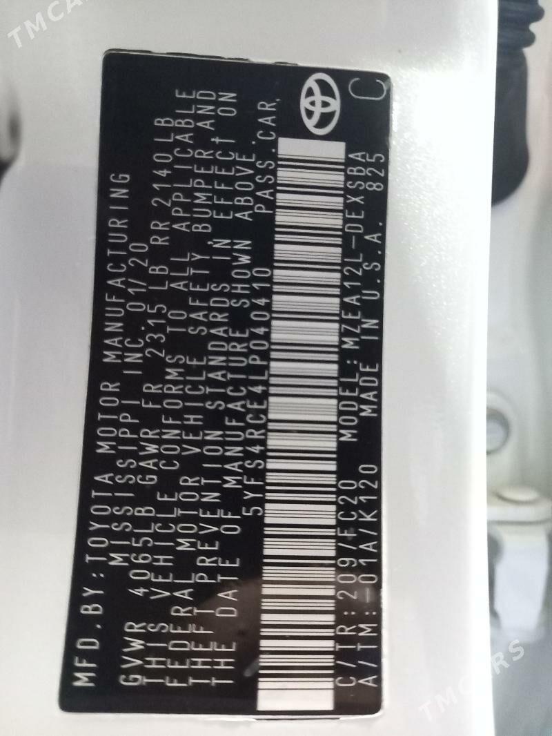 Toyota Corolla 2020 - 220 000 TMT - 15-nji tapgyr - img 10