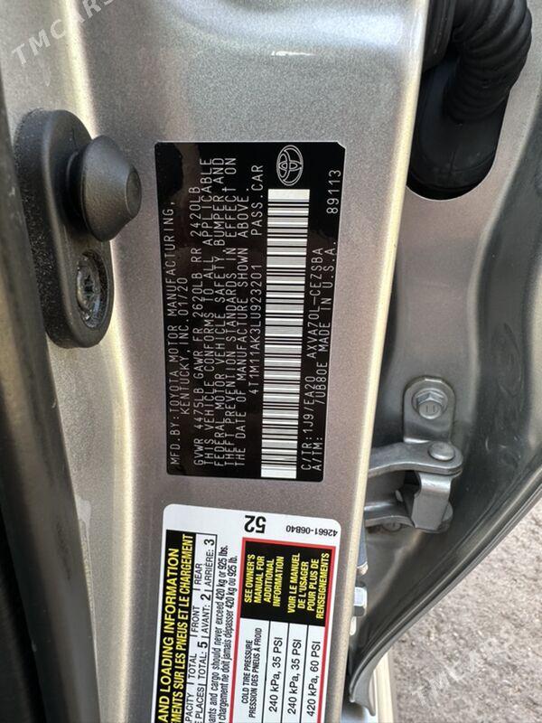 Toyota Camry 2020 - 340 000 TMT - Дашогуз - img 9