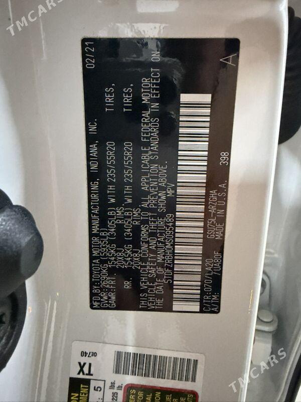 Toyota Highlander 2021 - 710 000 TMT - Мары - img 7