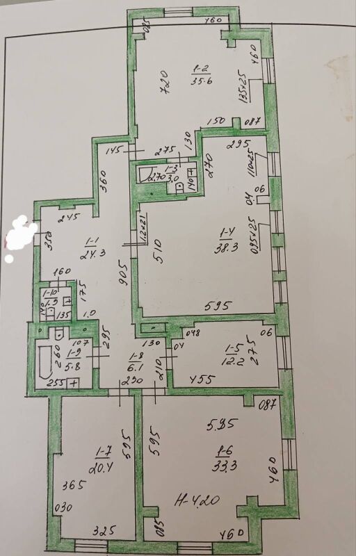 СОВЕТСКАЯ 2ЭТАЖ 4КОМ 180м2️️ - ул. Советская (Гарашсызлык шаёлы) - img 10