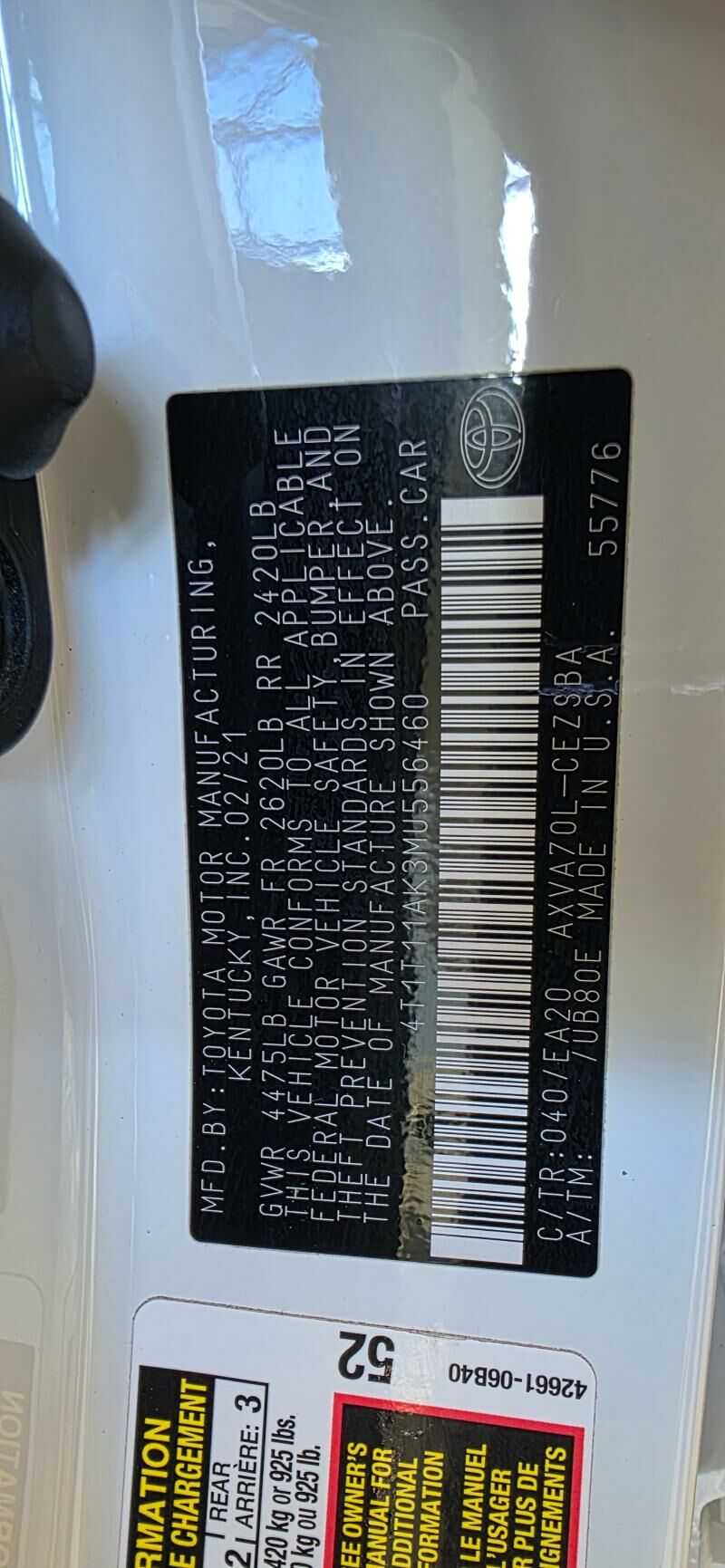 Toyota Camry 2021 - 338 000 TMT - Aşgabat - img 8