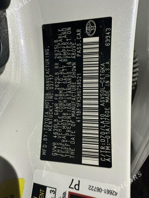 Toyota Camry 2017 - 335 000 TMT - Туркменабат - img 10