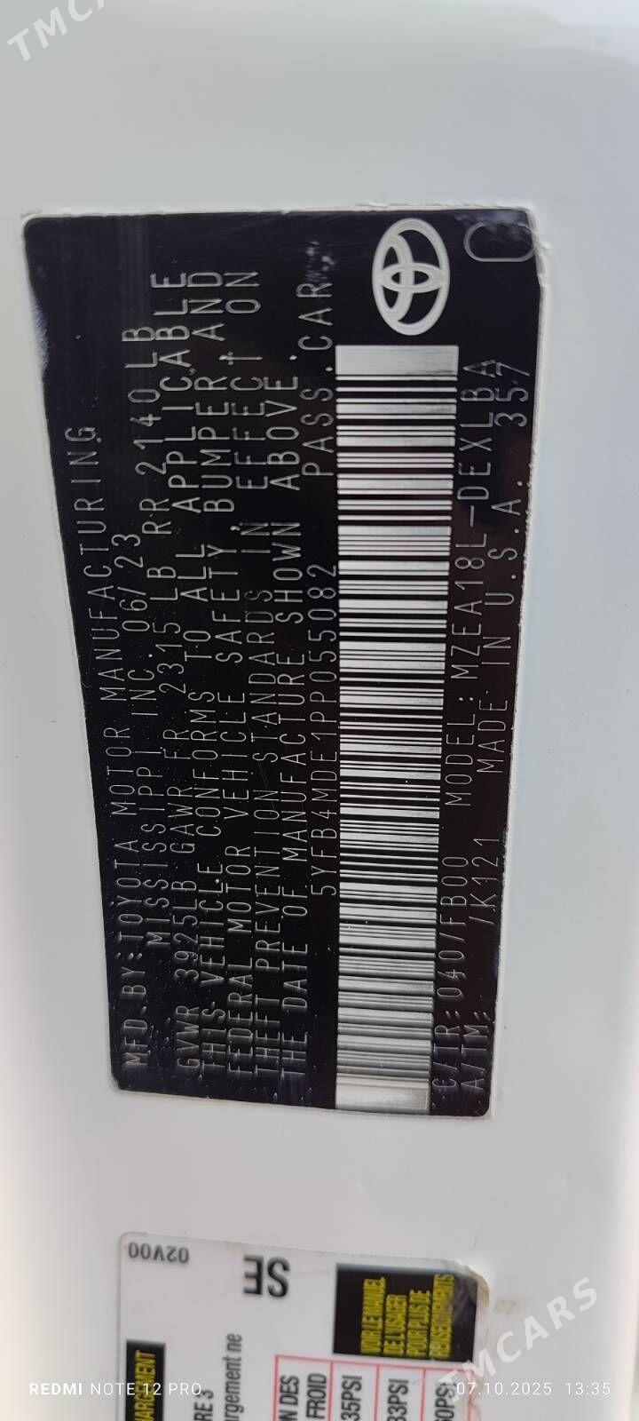 Toyota Corolla 2023 - 260 000 TMT - Aşgabat - img 8