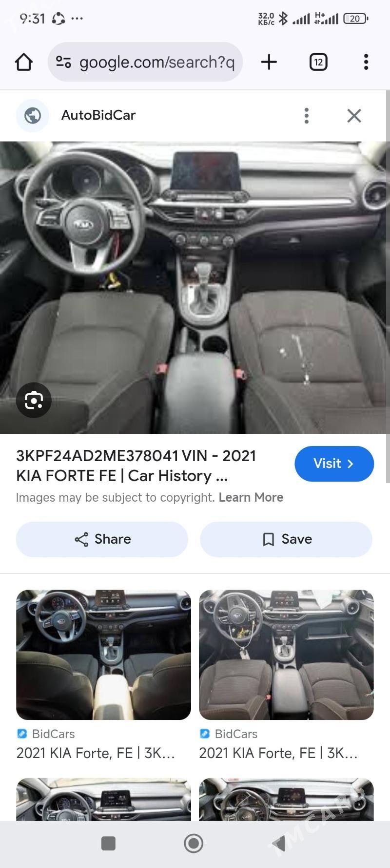 Kia Forte 2021 - 250 000 TMT - Нефтегаз (ул. Андалиб-Юбилейная) - img 7