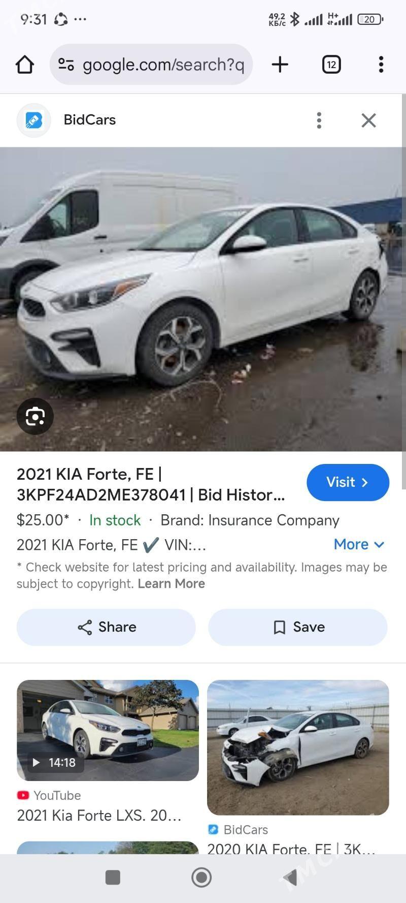 Kia Forte 2021 - 250 000 TMT - Нефтегаз (ул. Андалиб-Юбилейная) - img 5