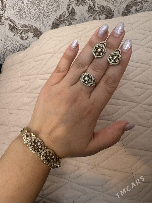 Komplekt yuzuk halka braslet - Ашхабад - img 3