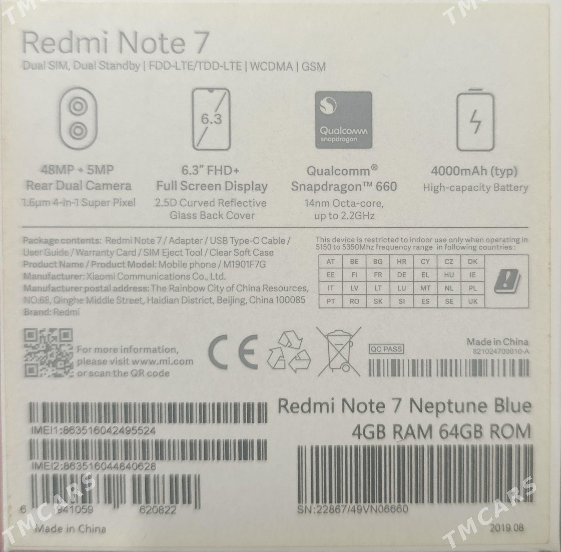 REDMI NOTE 7      4/64 - 8 mkr - img 2