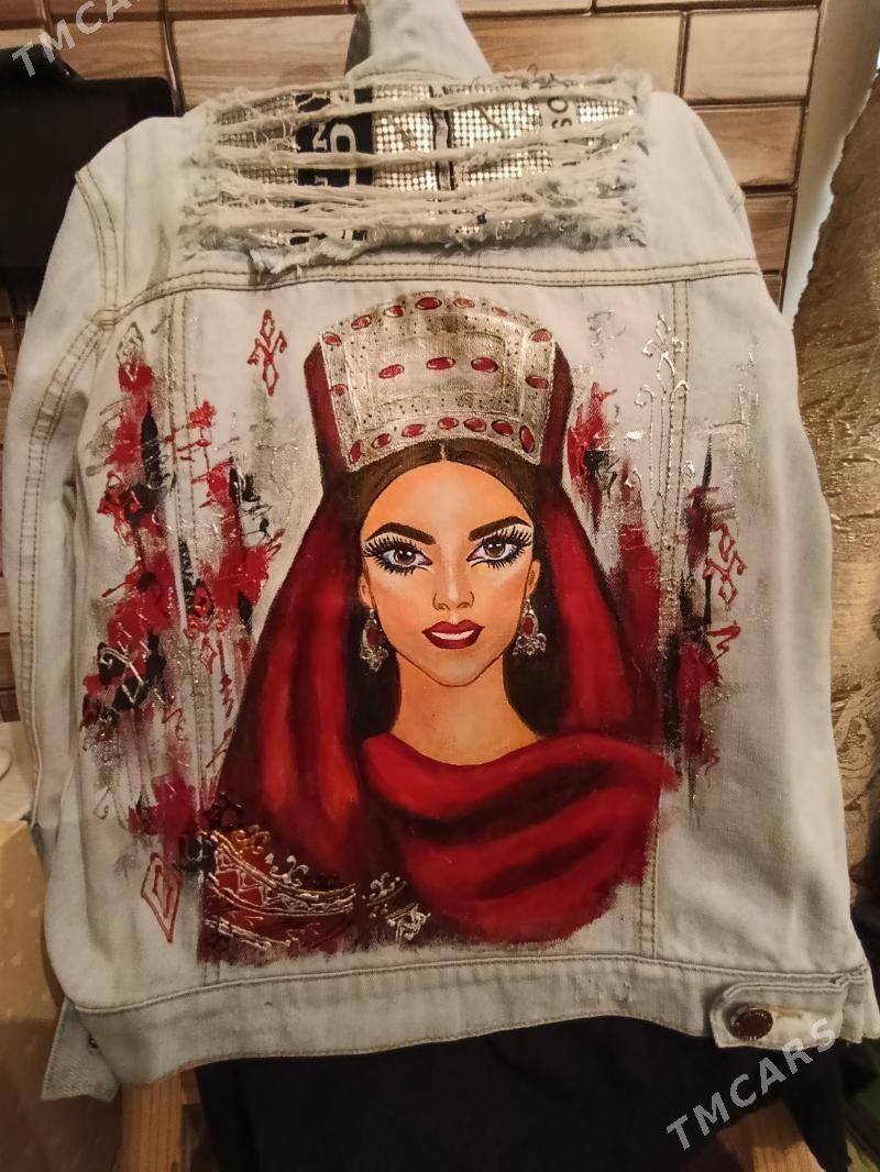 Джинсовка с ручной росписью - Aşgabat - img 1