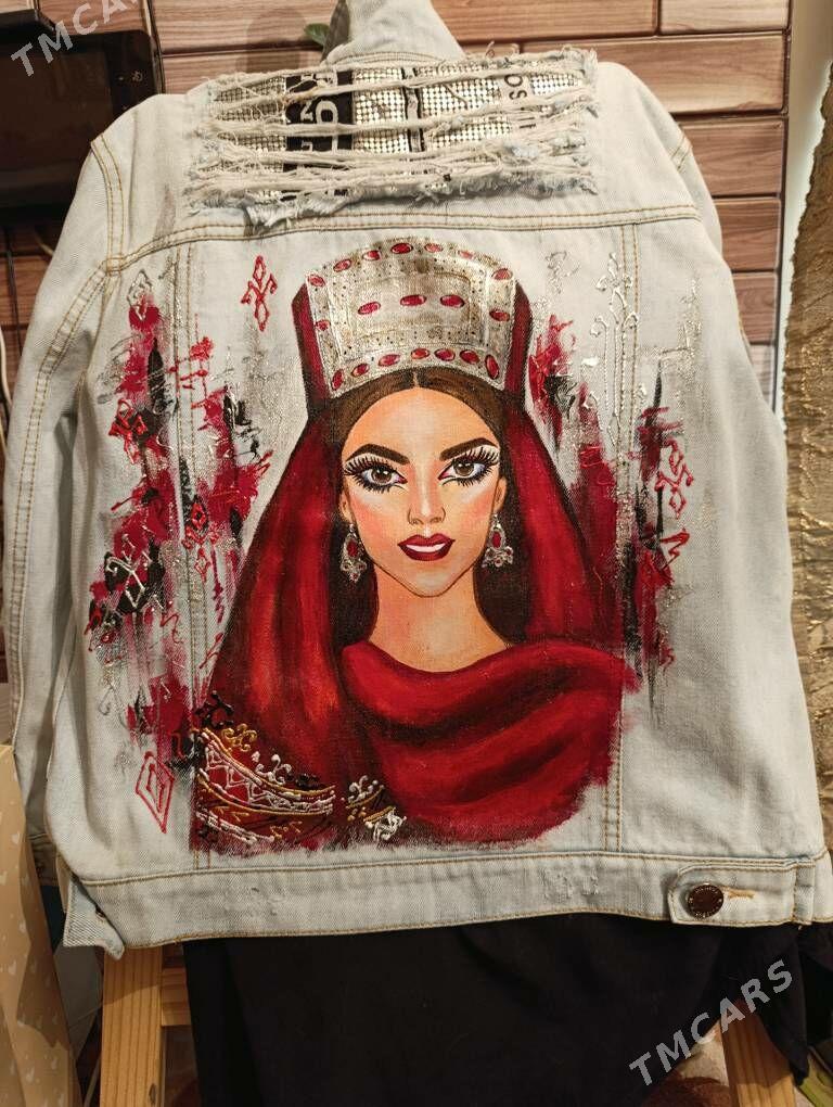 Джинсовка с ручной росписью - Aşgabat - img 4