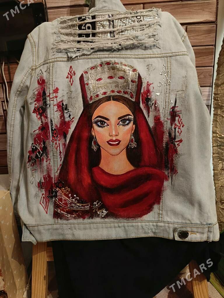 Джинсовка с ручной росписью - Aşgabat - img 5