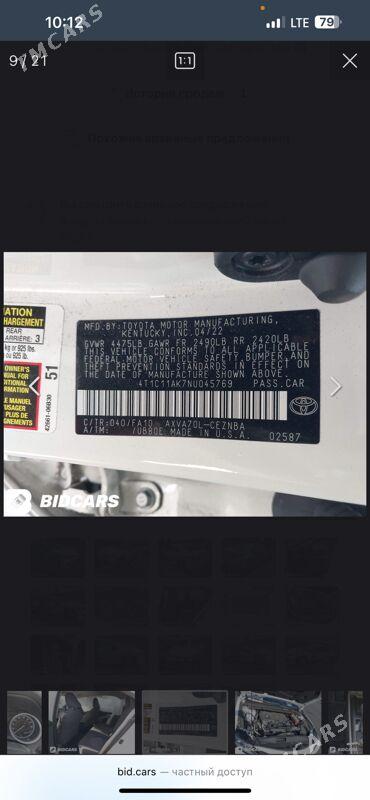 Toyota Camry 2022 - 340 000 TMT - Мары - img 10