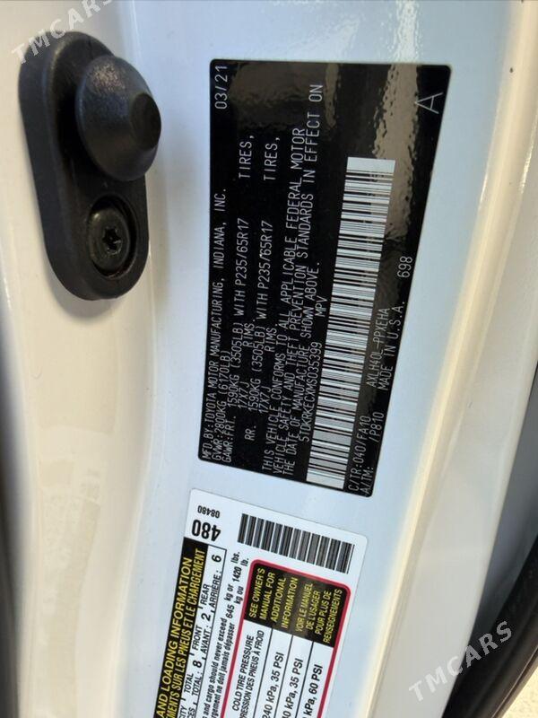 Toyota Sienna 2021 - 460 000 TMT - Ашхабад - img 10