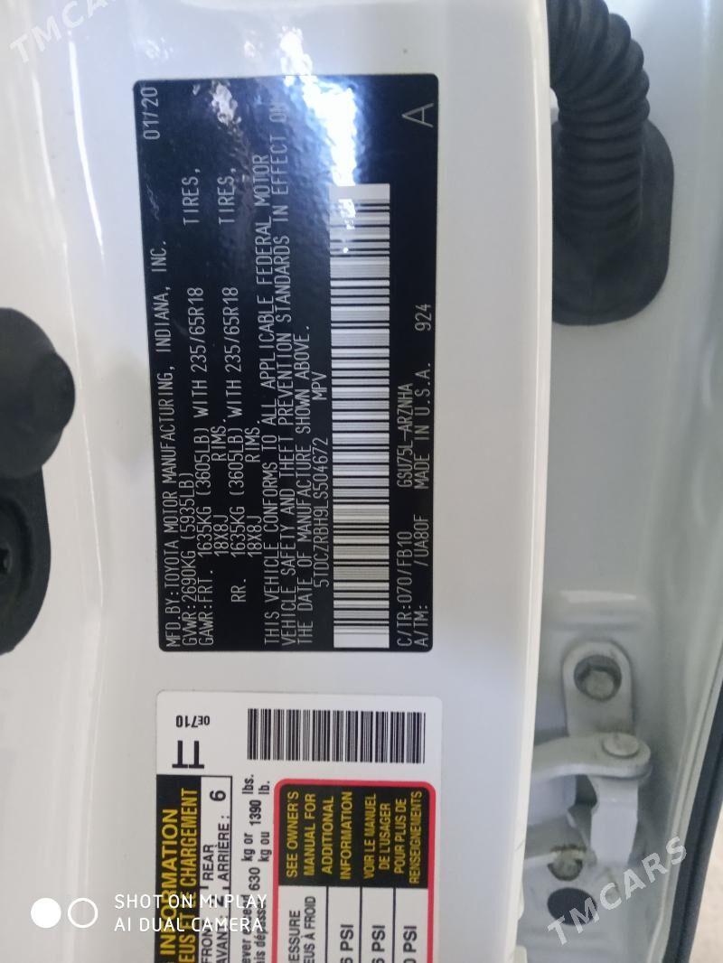 Toyota Highlander 2020 - 490 000 TMT - Tejen - img 4