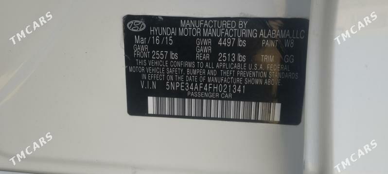 Hyundai Sonata 2016 - 196 000 TMT - Мургап - img 5