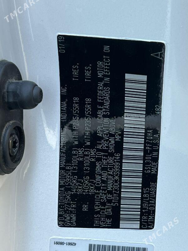 Toyota Sienna 2019 - 510 000 TMT - Ашхабад - img 9