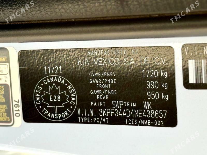 Kia Forte 2022 - 235 000 TMT - Бузмеин ГРЭС - img 8