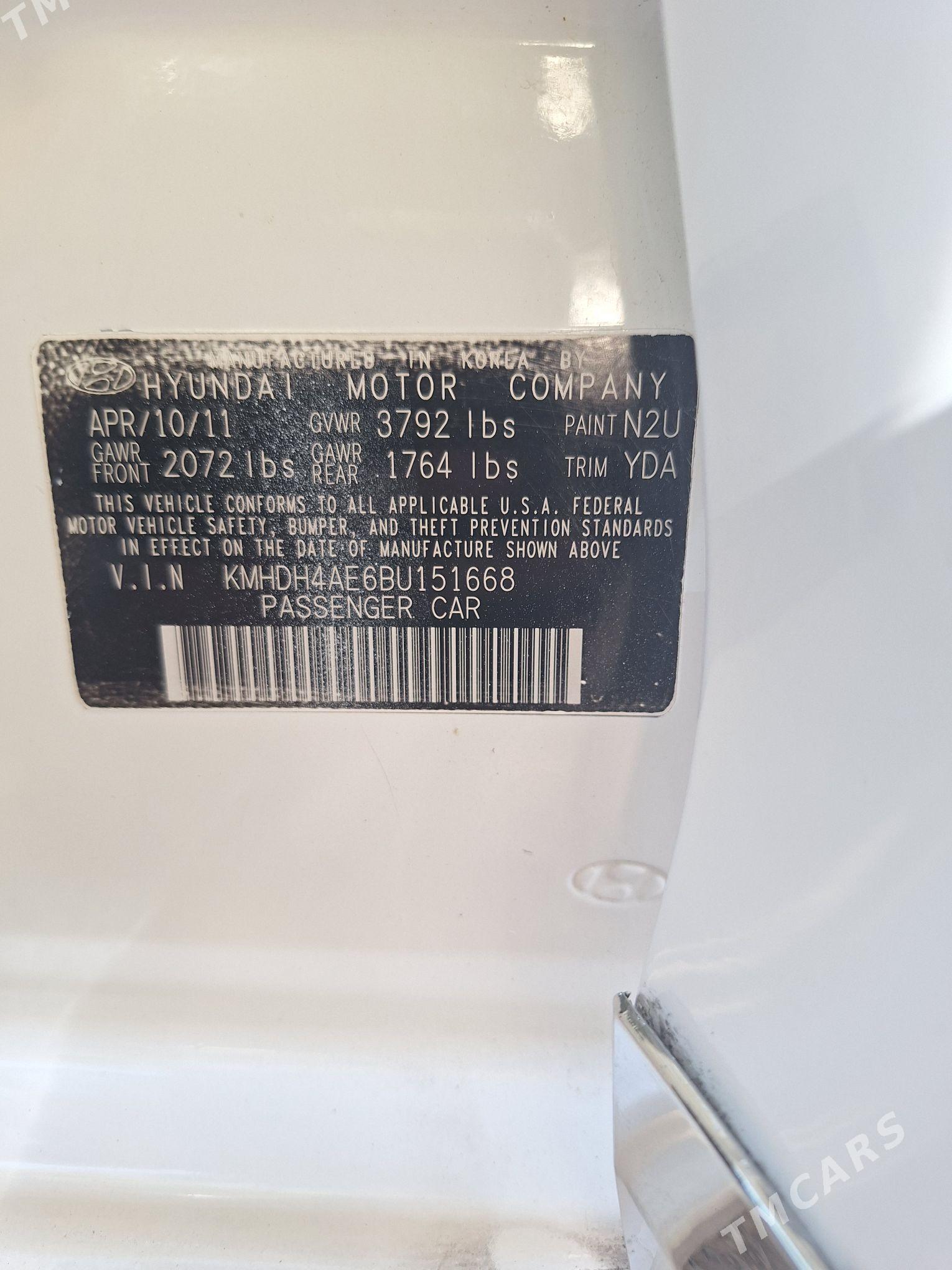 Hyundai Elantra 2011 - 175 000 TMT - Ашхабад - img 9