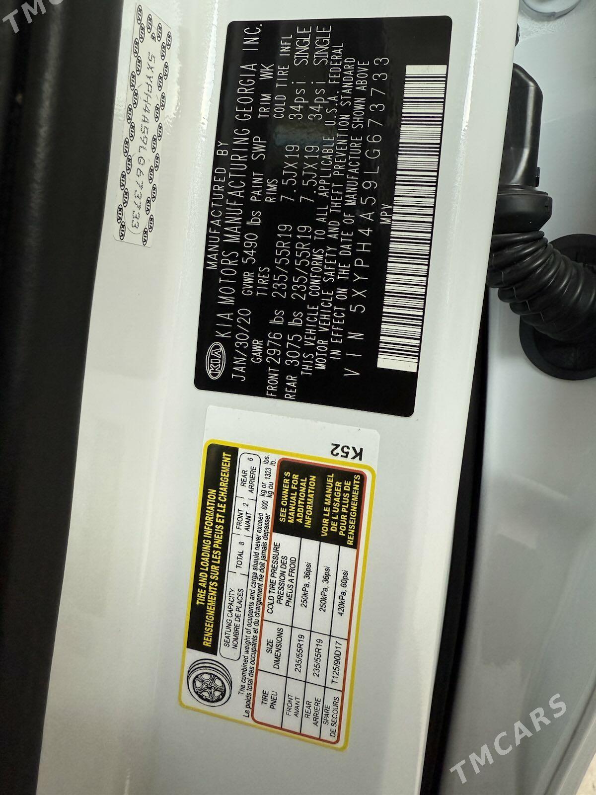 Kia Sorento 2020 - 340 000 TMT - Çoganly - img 9