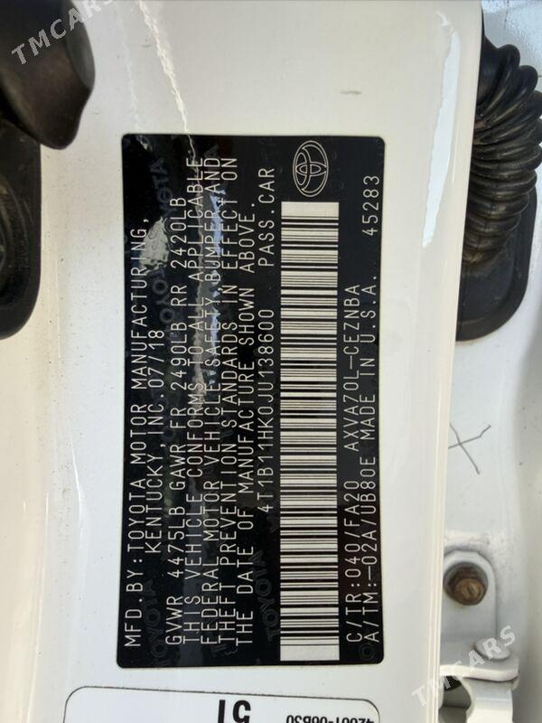 Toyota Camry 2018 - 275 000 TMT - Ашхабад - img 10