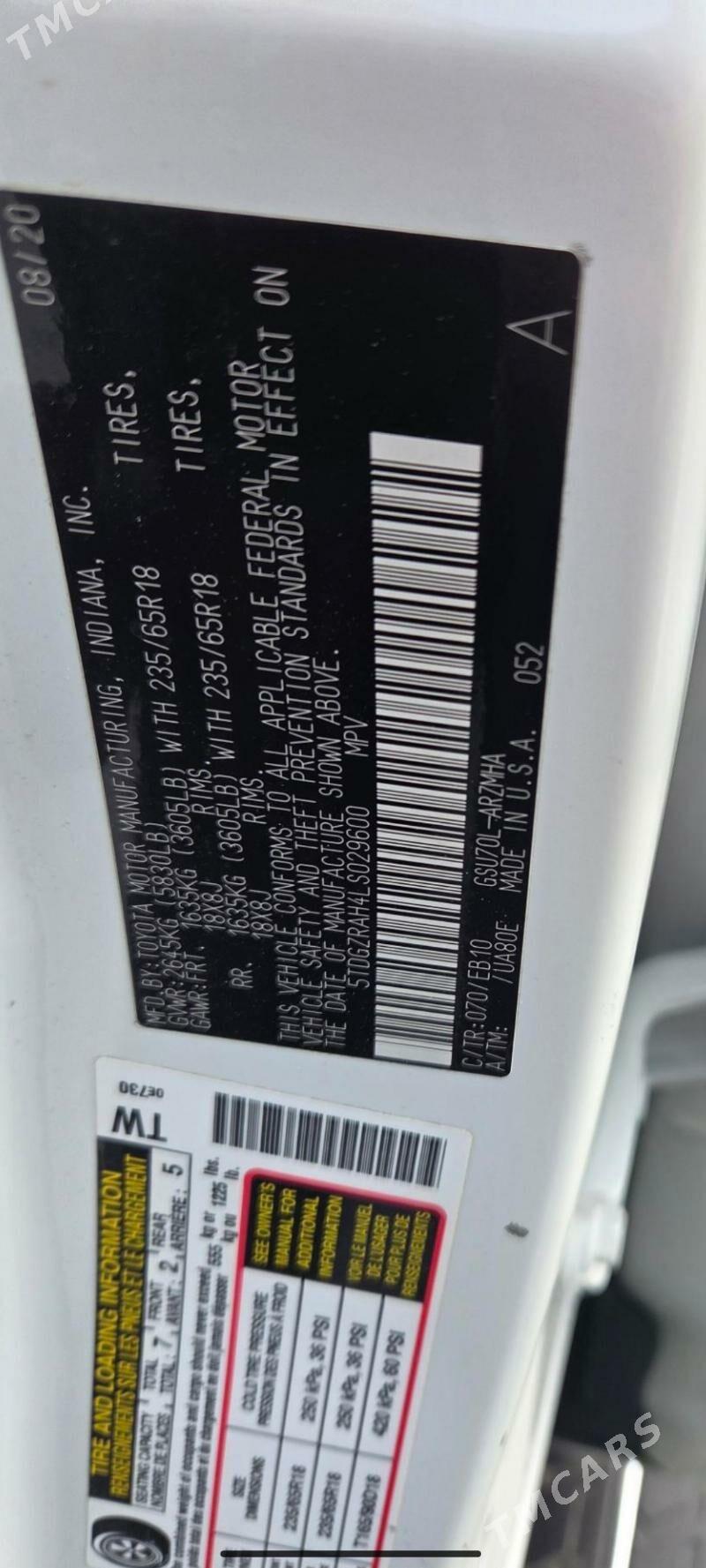 Toyota Highlander 2021 - 573 000 TMT - Sowetskiý köç. (Garaşsyzlyk şaýoly) - img 3