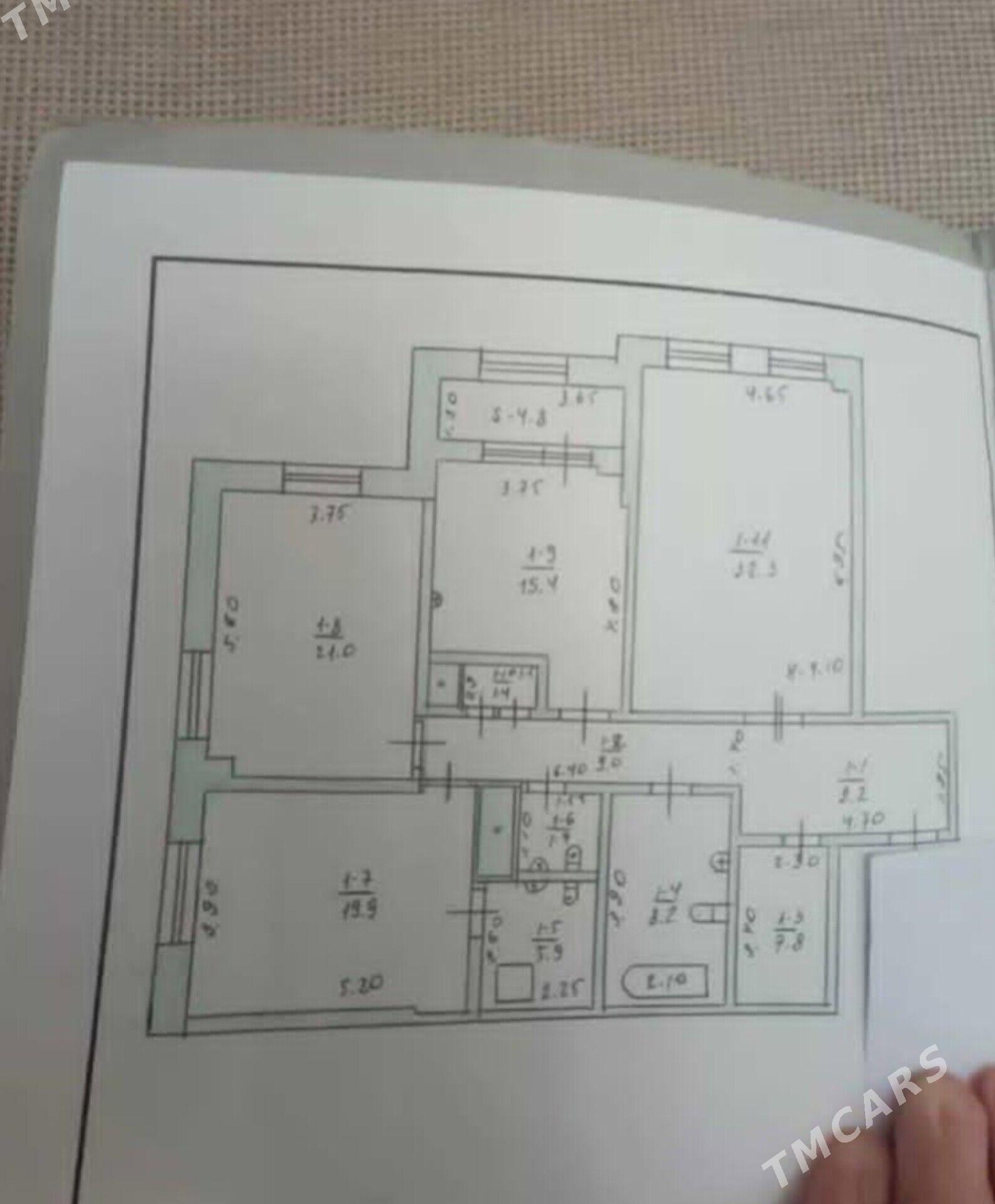 3 комнат 7 этаж Элитка - ул. Подвойского (Битарап Туркменистан шаёлы) - img 2
