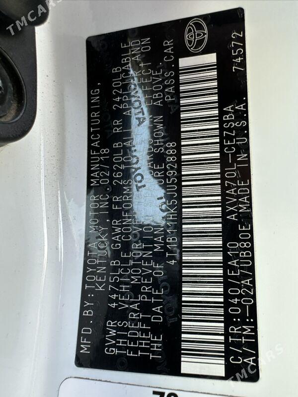 Toyota Camry 2019 - 298 000 TMT - Ашхабад - img 6