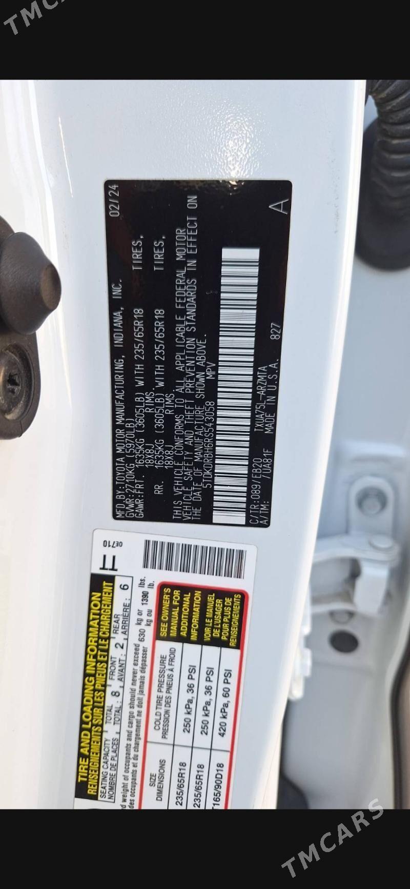 Toyota Highlander 2024 - 600 000 TMT - Balkanabat - img 10