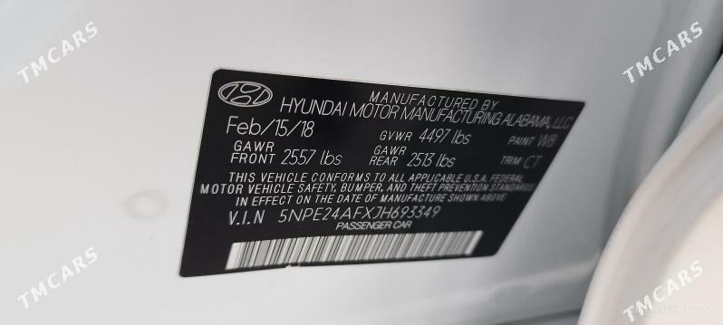 Hyundai Sonata 2018 - 220 000 TMT - 6 mkr - img 10