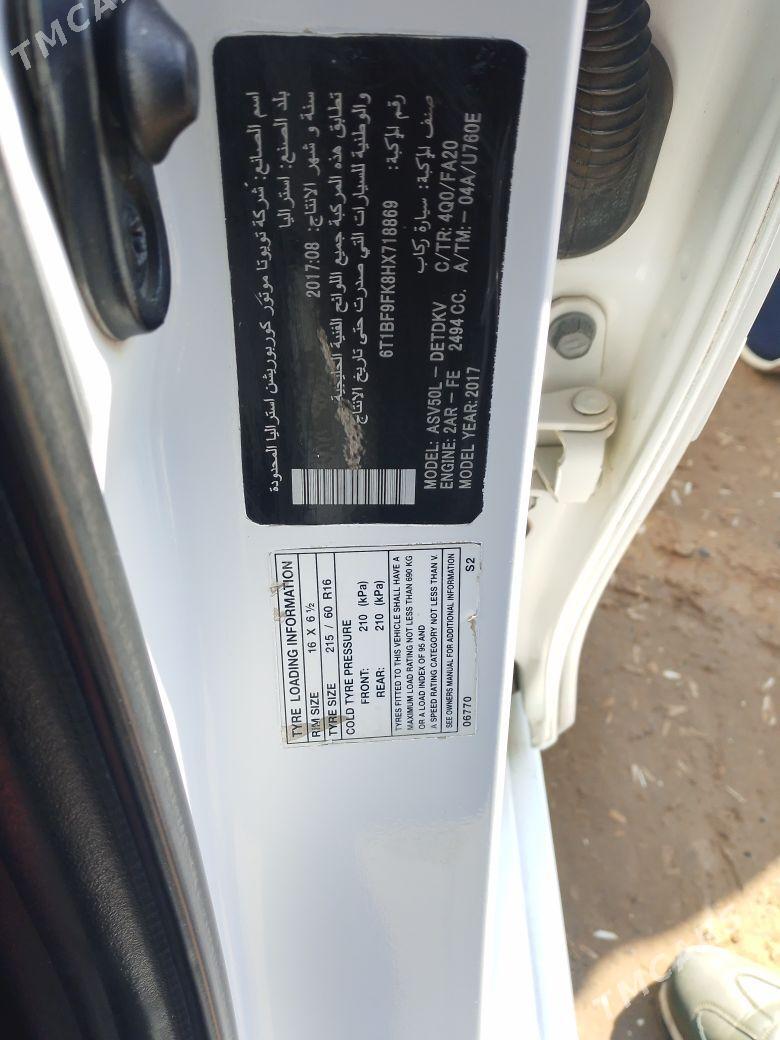 Toyota Camry 2017 - 240 000 TMT - Мары - img 7