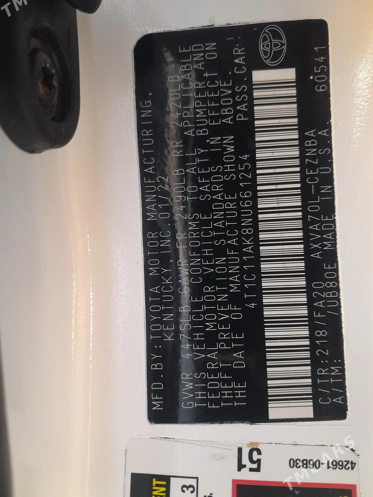 Toyota Camry 2022 - 305 000 TMT - Мары - img 6