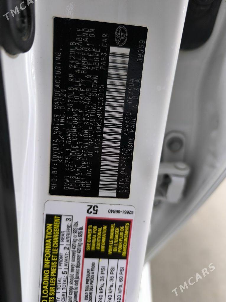 Toyota Camry 2021 - 339 000 TMT - Улица Ататурка - img 8