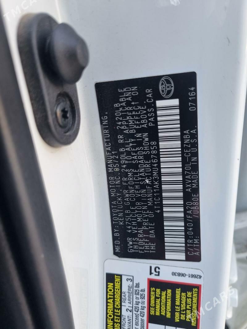 Toyota Camry 2021 - 395 000 TMT - Чоганлы - img 8