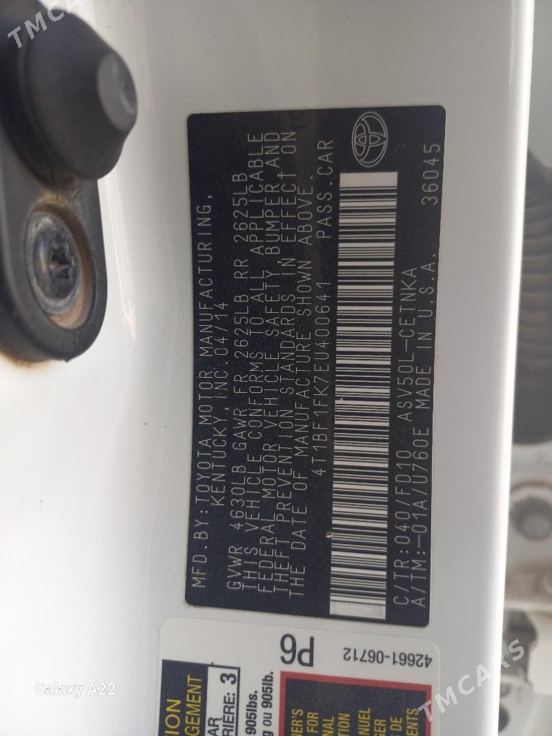 Toyota Camry 2014 - 245 000 TMT - Кёнеургенч - img 8