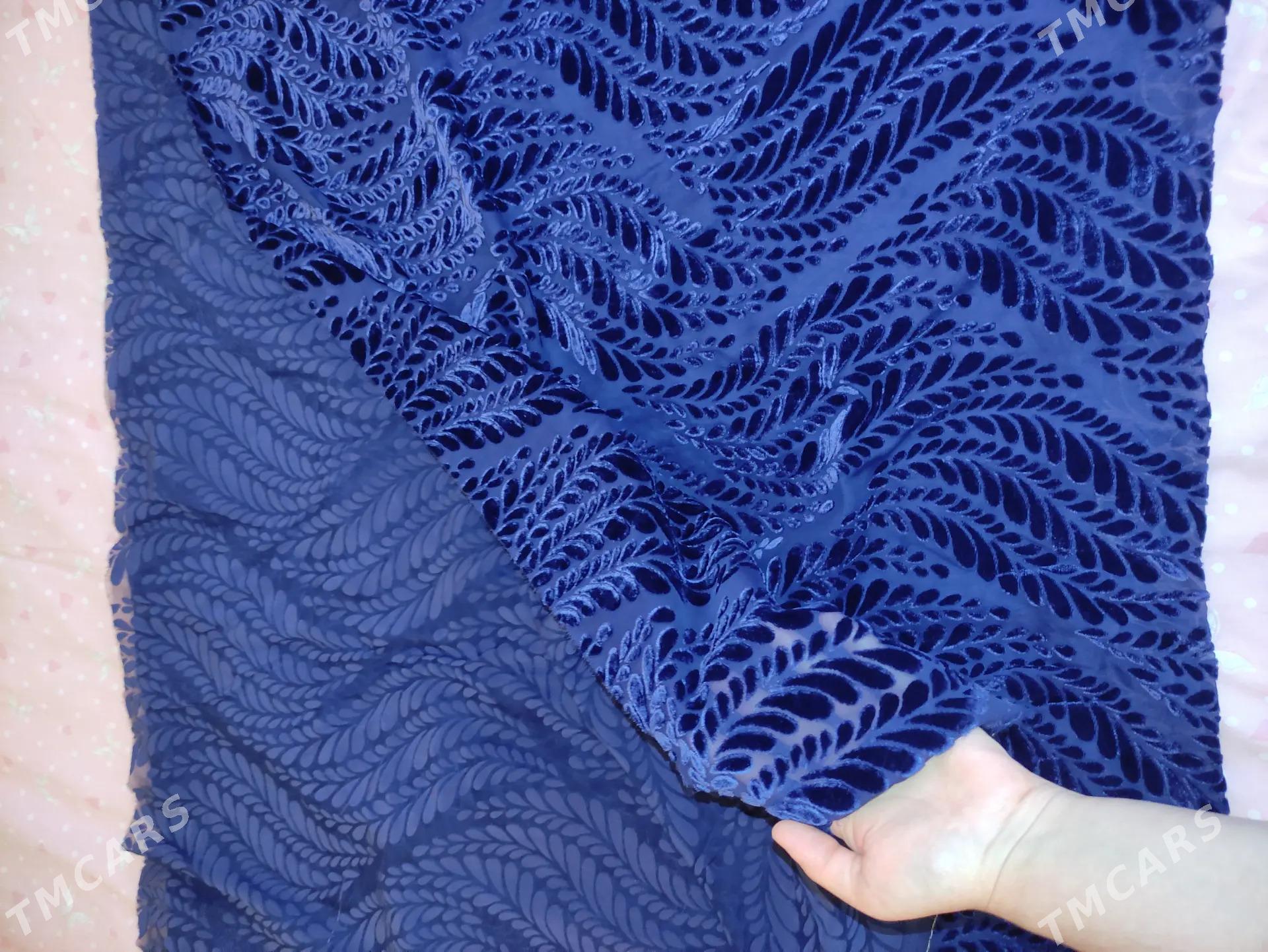 Pombah gülli бархат отрез - Ашхабад - img 2