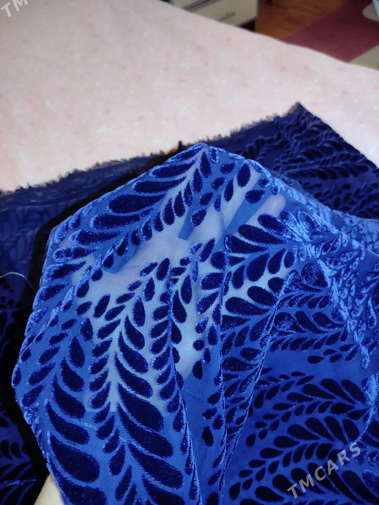 Pombah gülli бархат отрез - Ашхабад - img 4