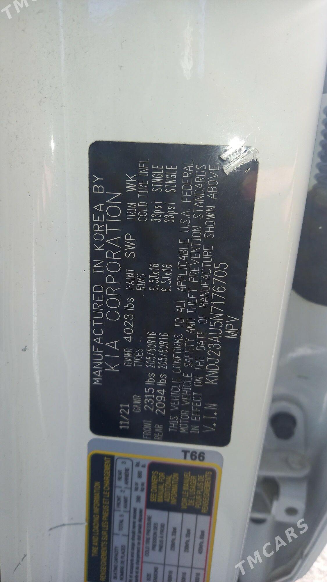 Kia Soul 2022 - 182 500 TMT - Ашхабад - img 4