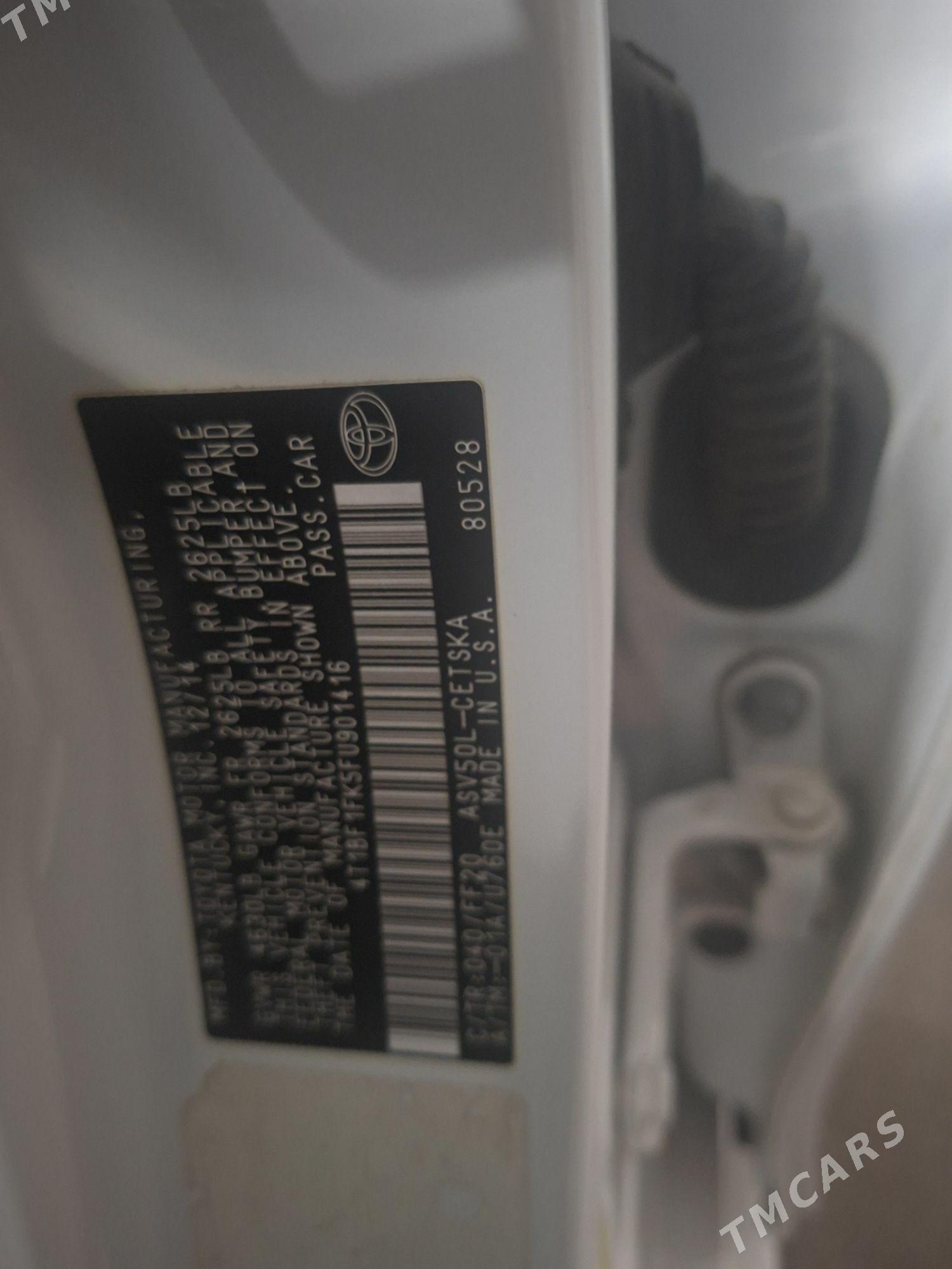 Toyota Camry 2015 - 255 000 TMT - Ашхабад - img 7