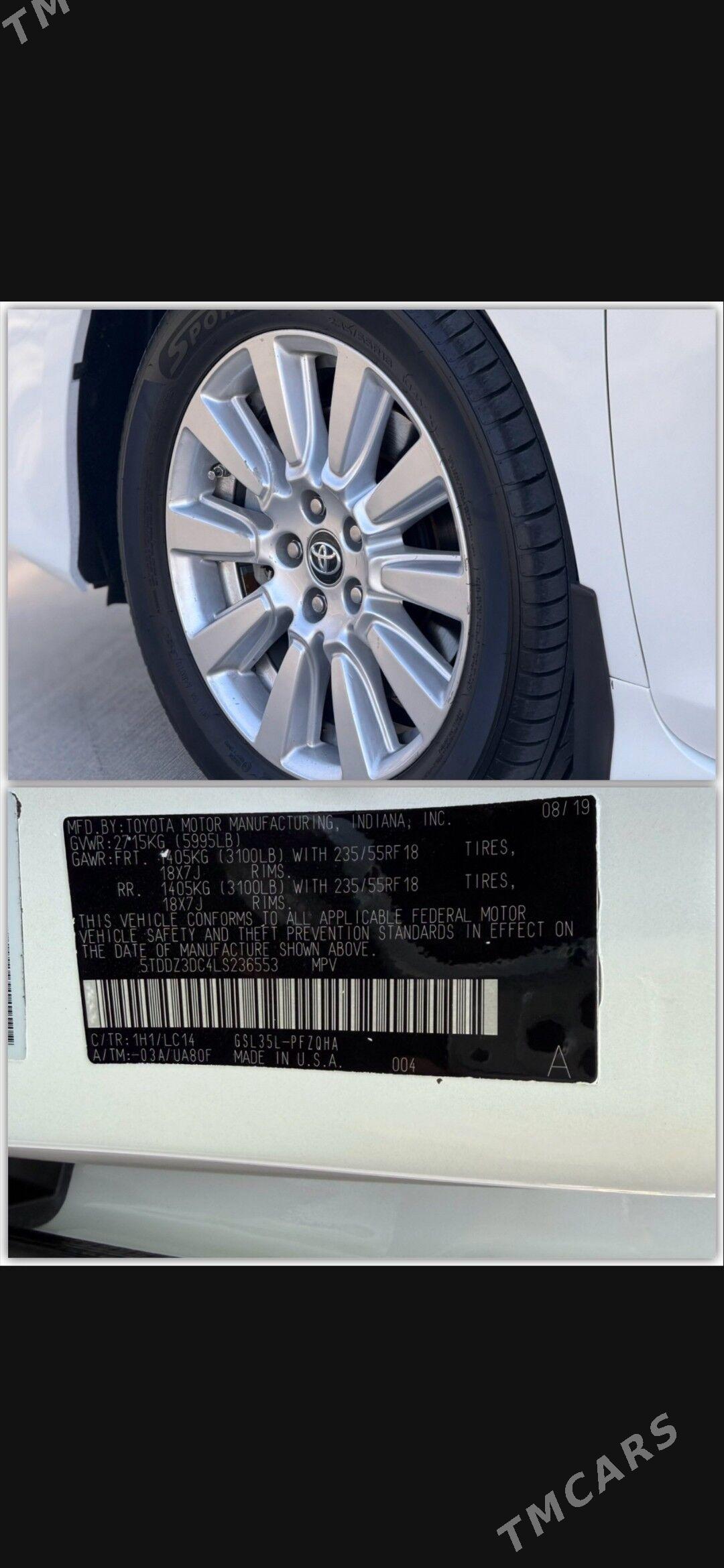 Toyota Sienna 2019 - 475 000 TMT - Ашхабад - img 8