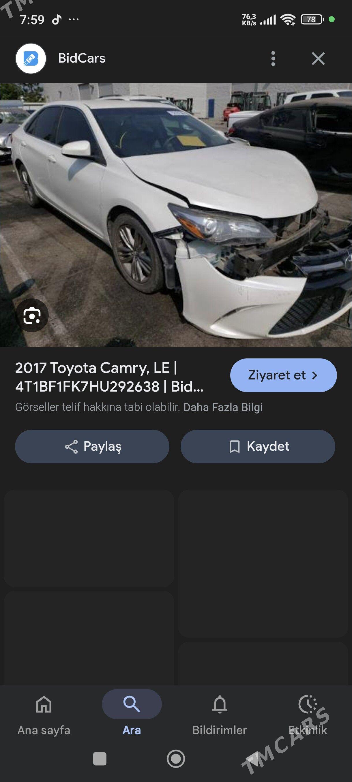 Toyota Camry 2016 - 275 000 TMT - Теджен - img 7