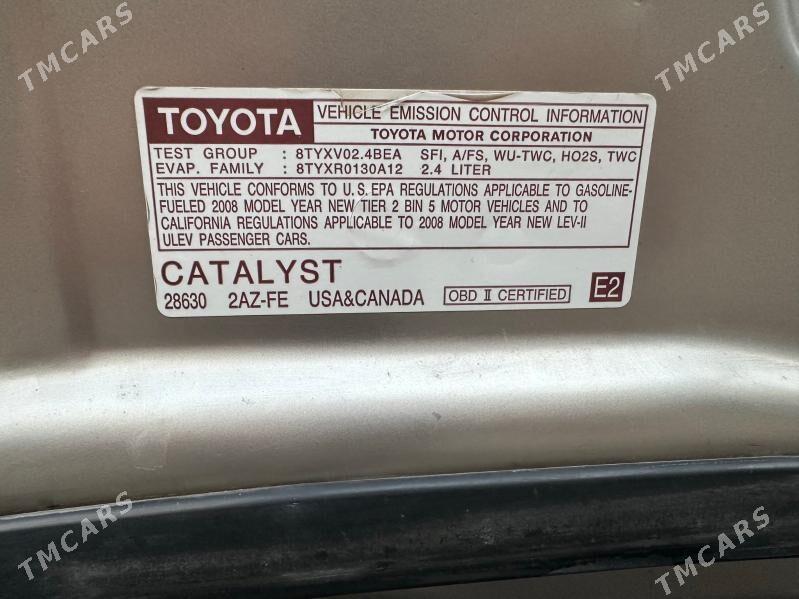 Toyota Camry 2008 - 165 000 TMT - Туркменабат - img 7